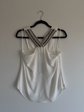 Dynamite White Beaded Halter Camisole | NWT | Size XS